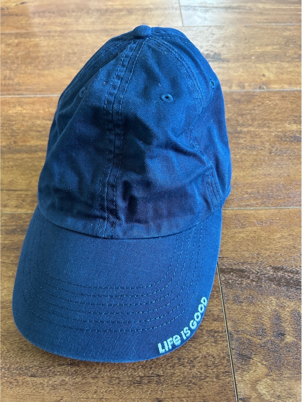 Life is Good Navy Blue Cotton Baseball Cap
